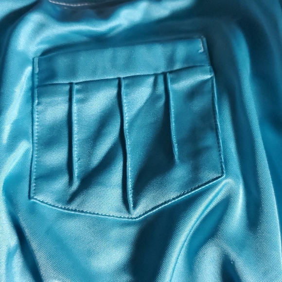 Adidas blue shimmery shorts - Picture 5 of 8